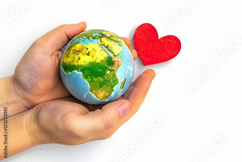 High Resolution Image of World Humanitarian Day Illustration on White Background