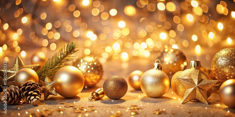 Warm festive atmosphere with twinkling lights and gold accents in a richly decorated background , gold bokeh, luxury ambiance Warm festive atmosphere with twinkling lights and gold accents in a richly decorated background , gold bokeh, luxury ambiance