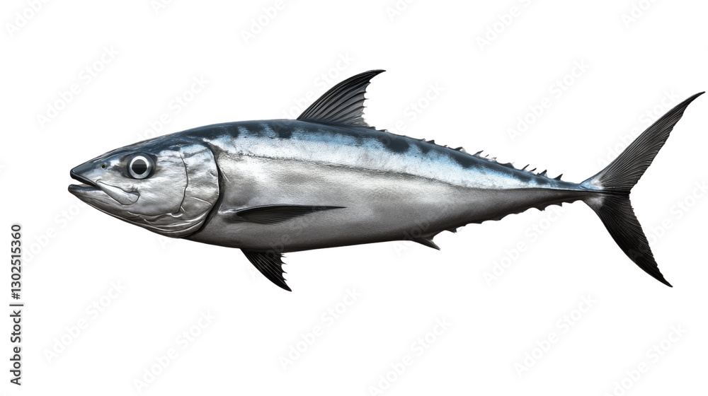 Fototapeta premium real tuna fish isolated on white background