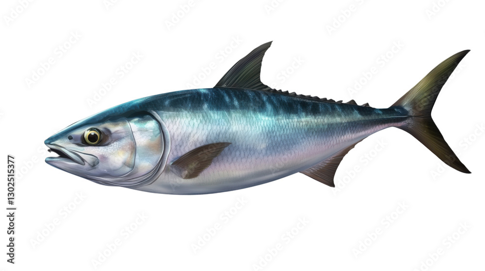 Fototapeta premium real tuna fish isolated on white background
