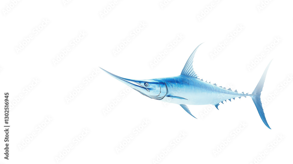 Fototapeta premium swordfish fish isolated on white background