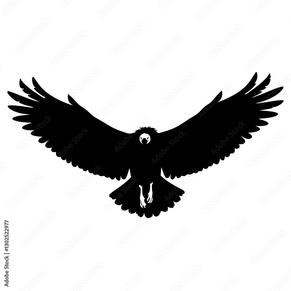 Naklejka premium Vulture spread wings 