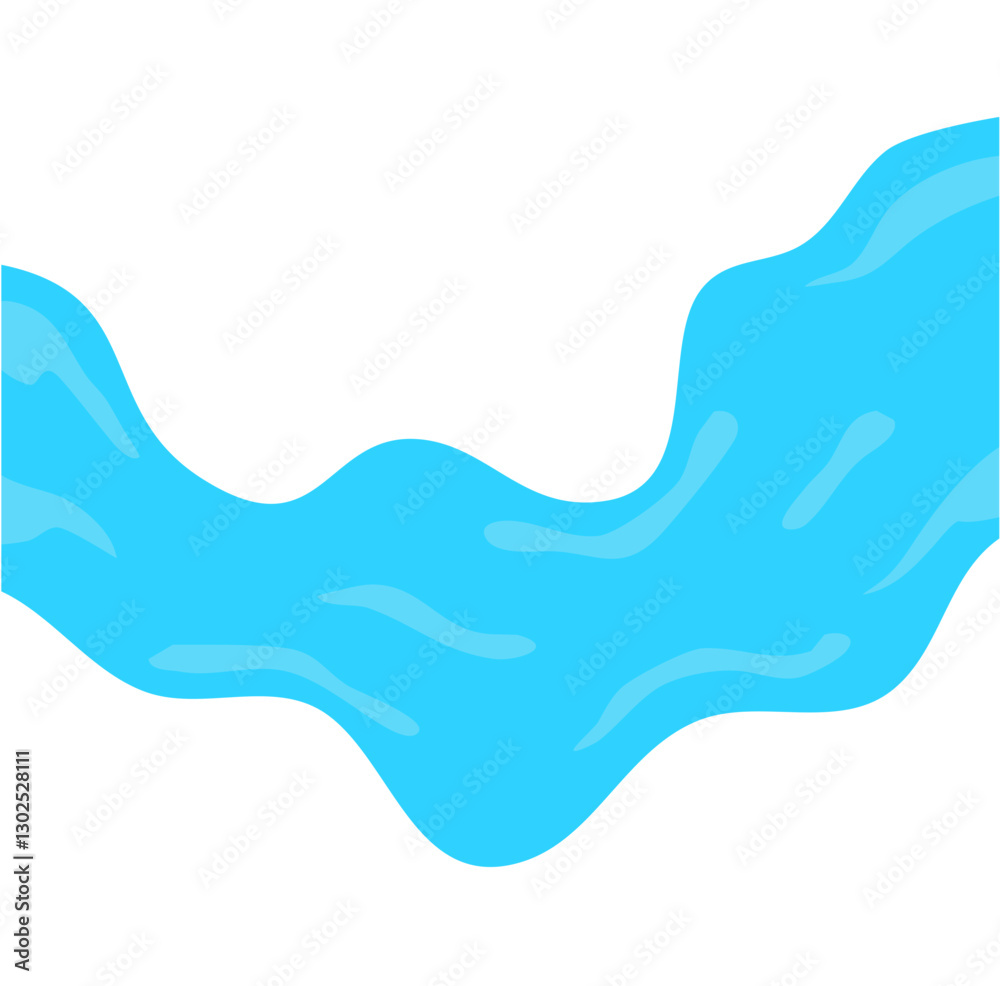 water flow river clipart vector 