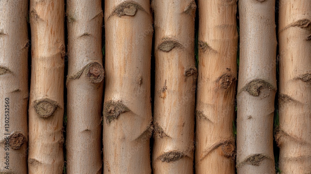 Stacked Light Brown And Gray Wooden Logs Pattern Stacked Light Brown And Gray Wooden Logs Pattern