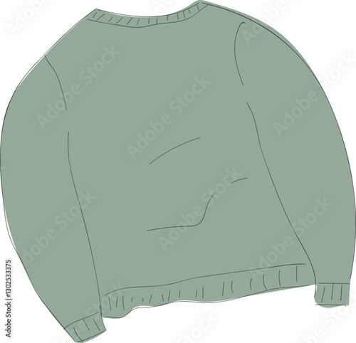 Comfortable Sweater Illustration