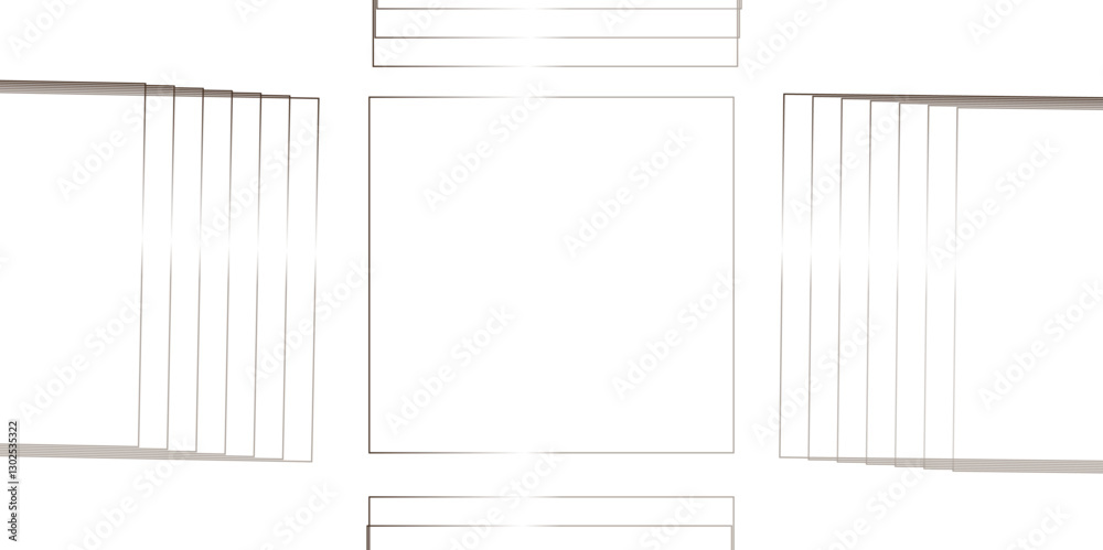 Foto Abstract white and grey geometric overlapping square pattern background with shadow