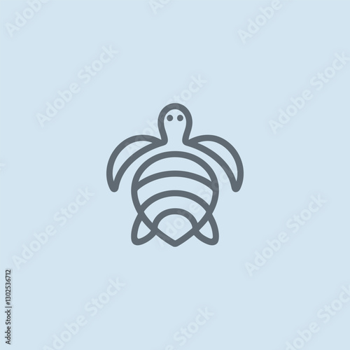 Turtle Logo – A sturdy turtle logo representing wisdom, endurance, and patience.