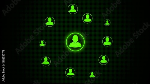 A Global Internet connection system concept. Social network media concept Digital network . business social network connection people. 4k animation vedio