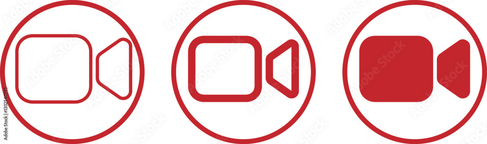 Video camera vector icon. video camera icon for streaming. Video camera vector icon. video camera icon for streaming.