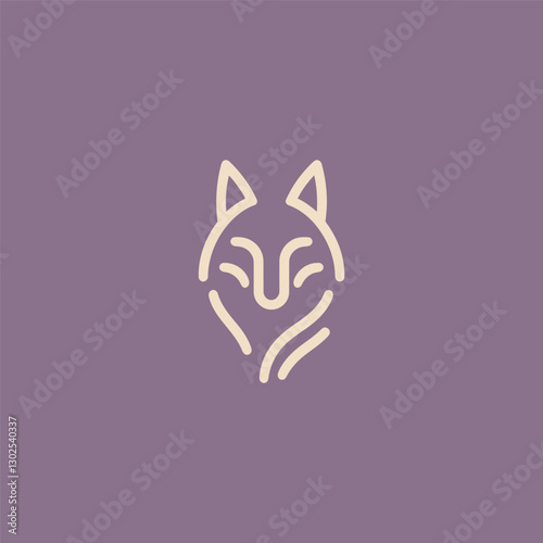 Fotografie Wolf Logo – A bold wolf logo reflecting instinct, loyalty, and wild spirit