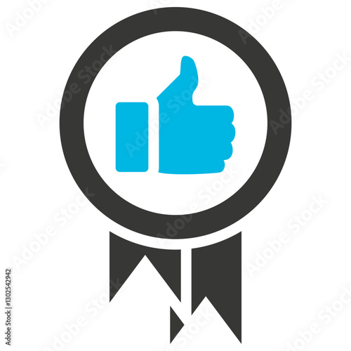 Unbeatable Glyph Blue Grey Icon