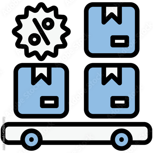 Bulk Blue Black Icon