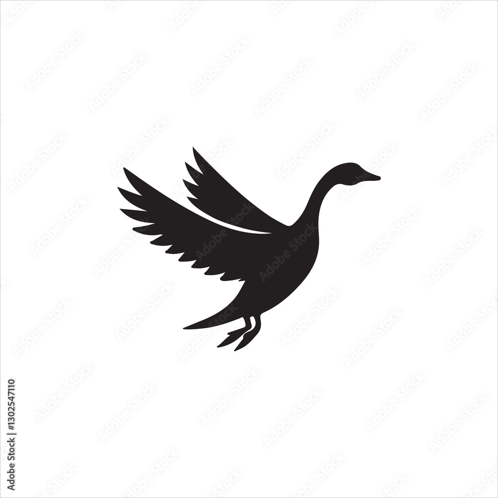 Obraz premium bird pigeon silhouette vector