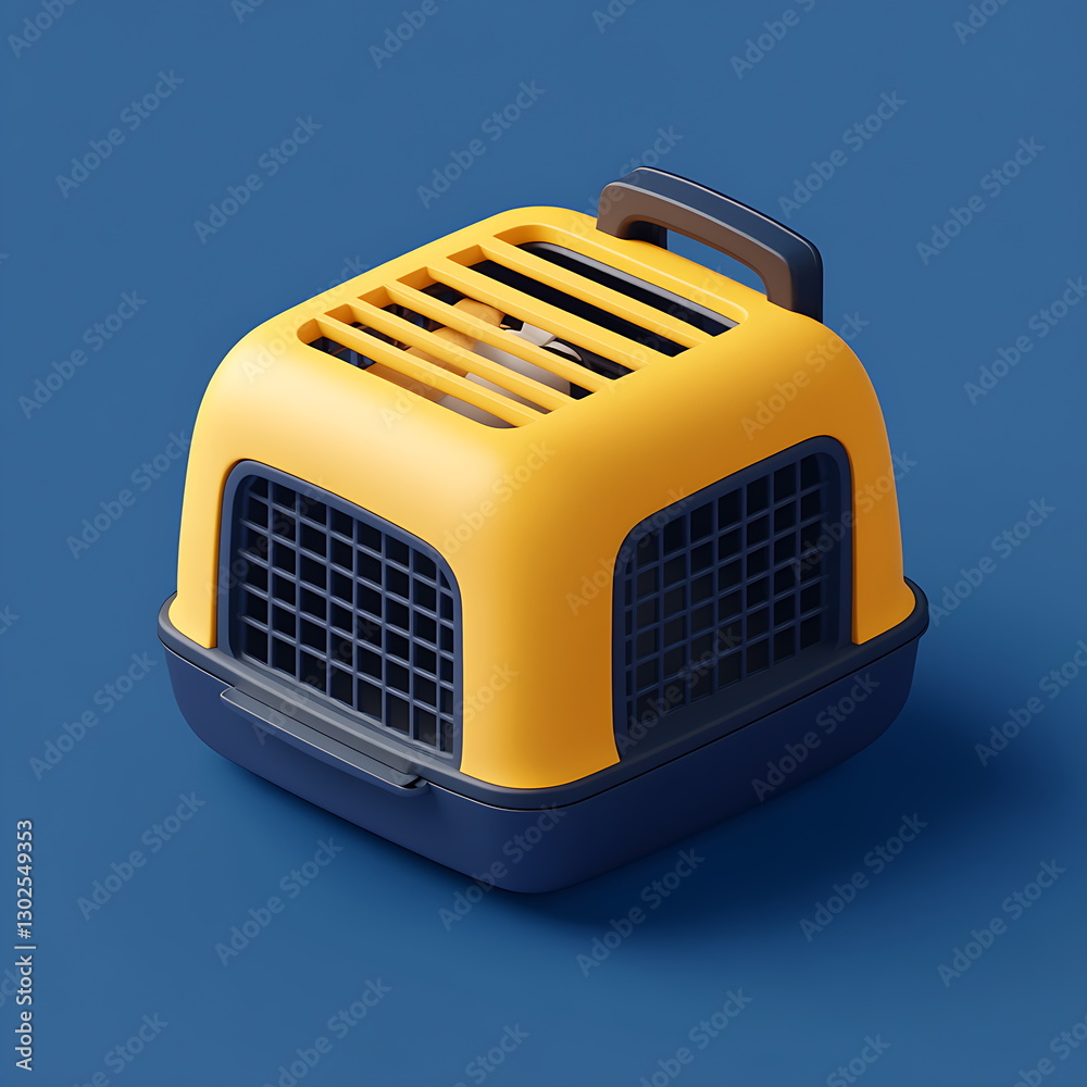 3D render icon pet carrier 3D render icon pet carrier