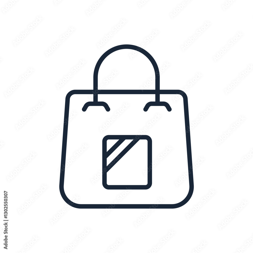 Shopping bag icon collection .design style with background Shopping bag icon collection .design style with background