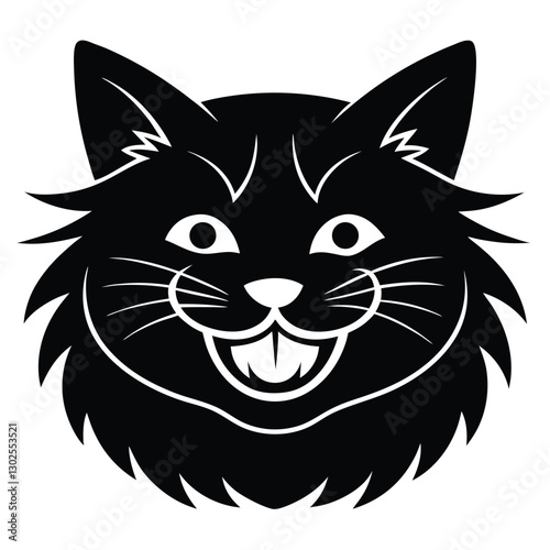 Maine Coon Cat Smile Face Icon