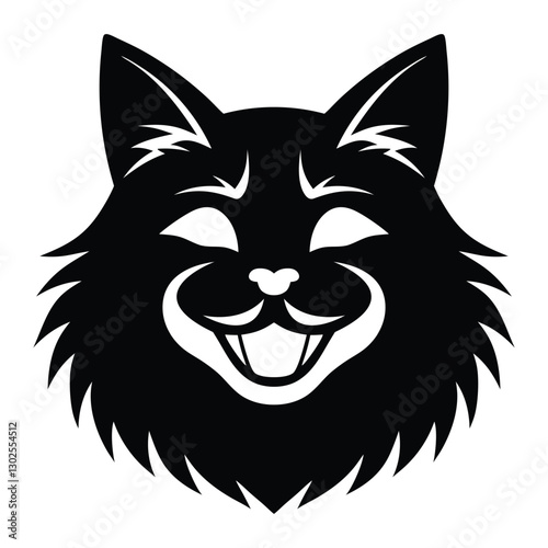 Cheerful Maine Coon Cat Icon