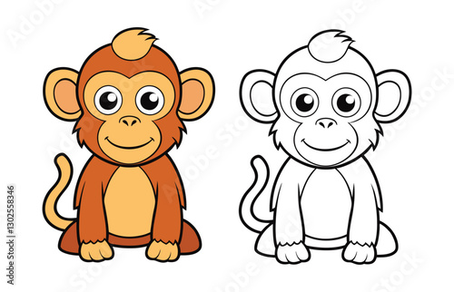  Unique Barbary Macaque Coloring Illustration