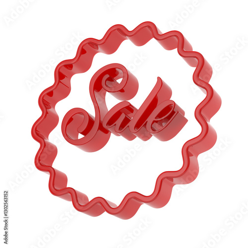 sale in badge on white back...
