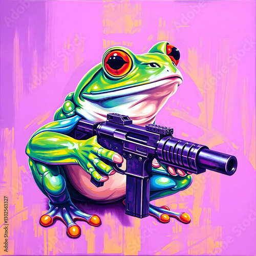 frog and gun