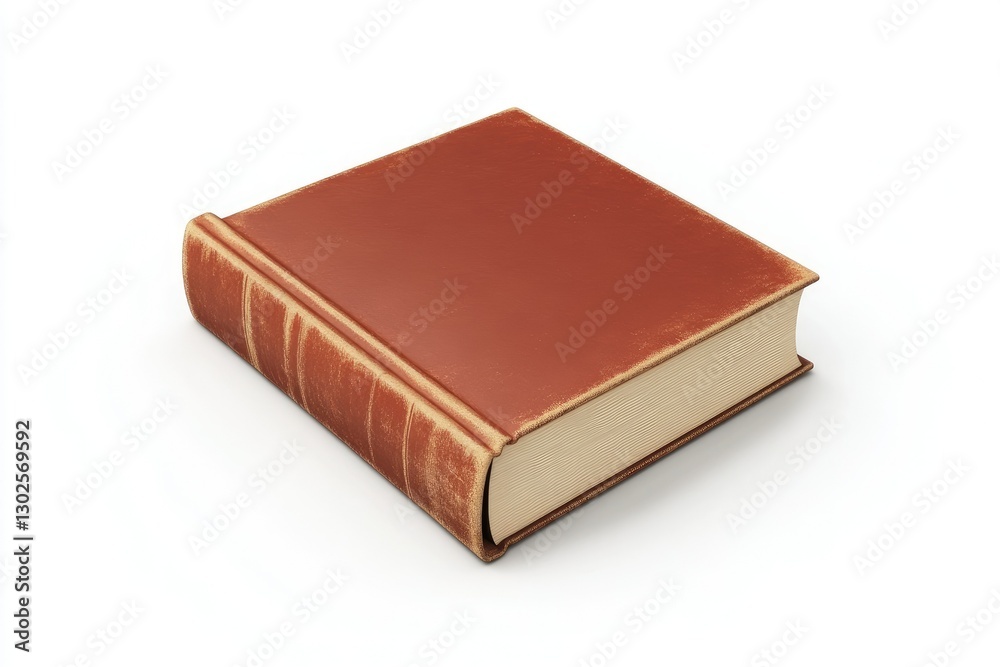 High Detail Image of Popular Book on White Background, 3D Rendering High Detail Image of Popular Book on White Background, 3D Rendering