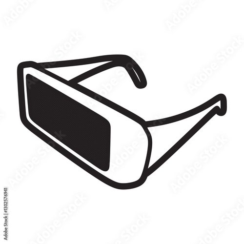 picture of welding glasses square facing left