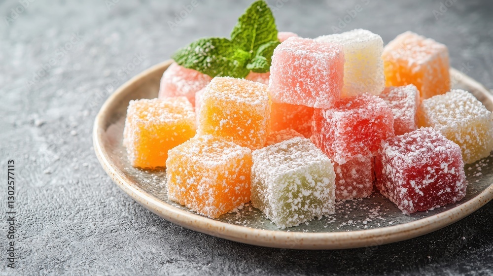 A vibrant plate of sugared fruit featuring a colorful array of fresh seasonal produce perfect for any dessert table A vibrant plate of sugared fruit featuring a colorful array of fresh seasonal produce perfect for any dessert table