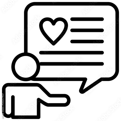 Influencer Outline Icon