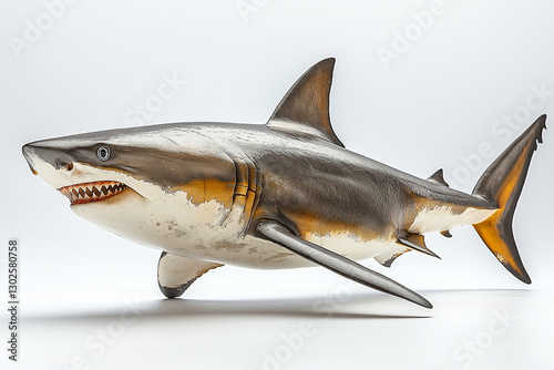 Shark isolated on white background photo