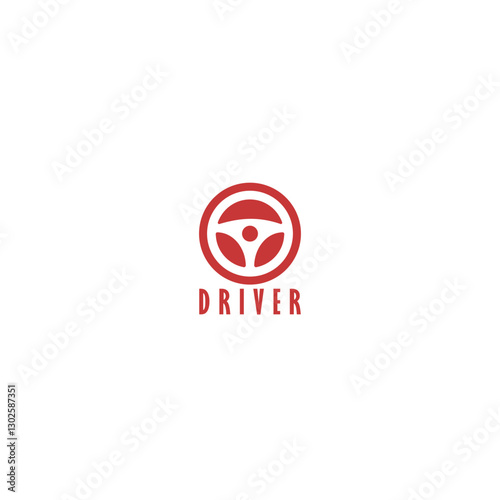 Driver logo template isolated on white background