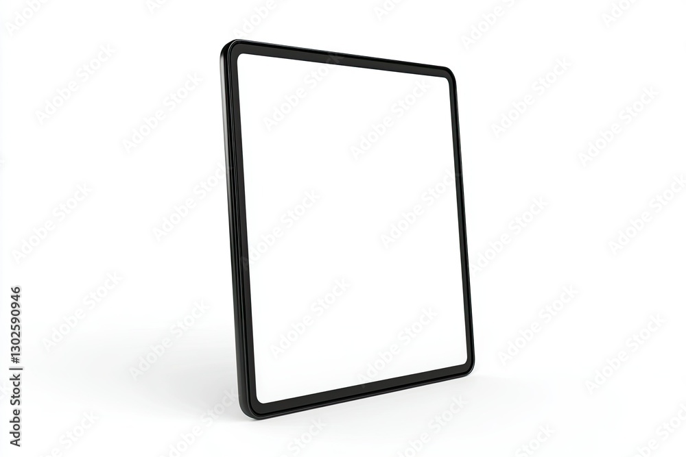 Tablet Pc Computer with Blank Screen 3D Render of Lcd Screen Pad Isolated on White Background Tablet Pc Computer with Blank Screen 3D Render of Lcd Screen Pad Isolated on White Background