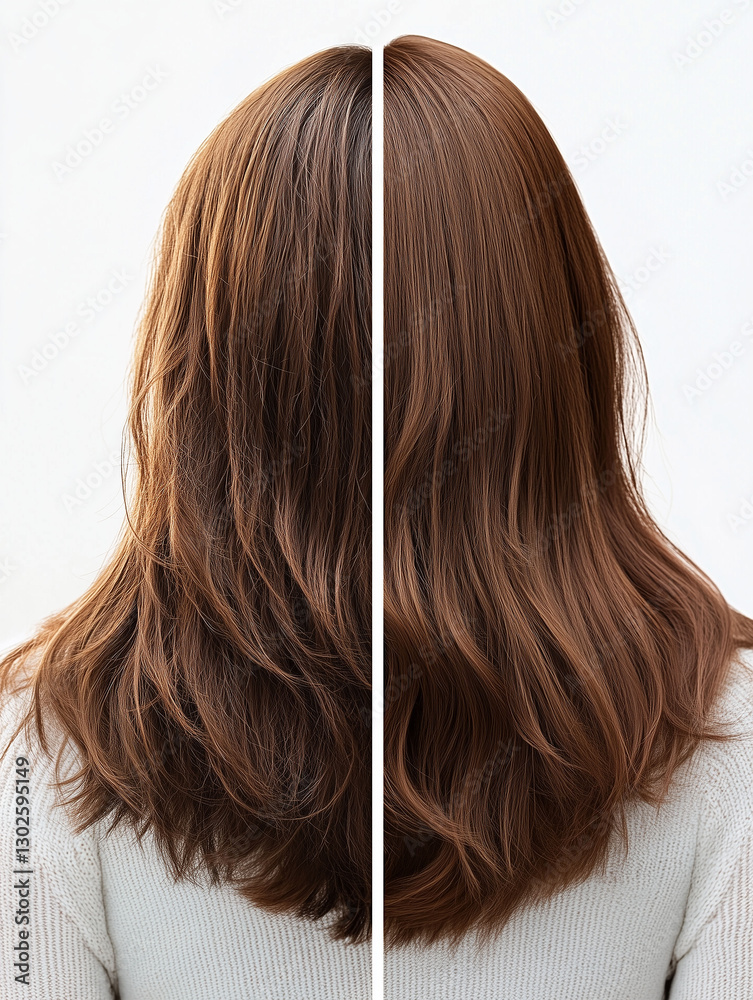 Fototapeta premium Create a Split Image of a Person with B