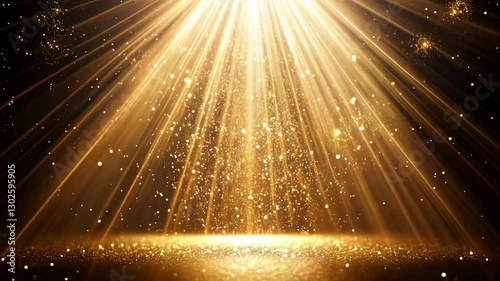  radiant golden light burst with dramatic sun rays, celestial glow, ethereal particles, divine and inspirational atmosphere
