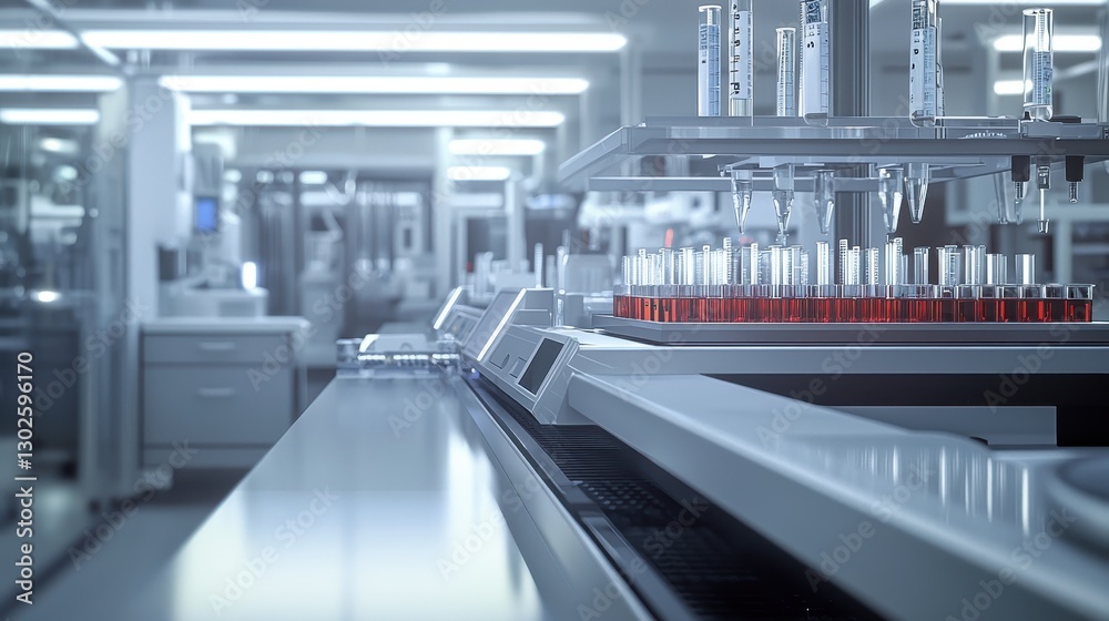 Obraz premium Automated Lab Pipetting System