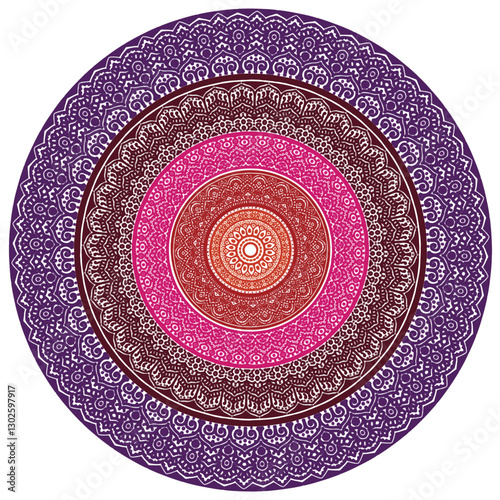 Signs and symbols. Circle pattern lotus or flower mandala art design. colorful, vintage, tradition, classic, dco, cycle, islamic, arabic, embroidery, bandana, Indian motifs, traditional, Turkish.