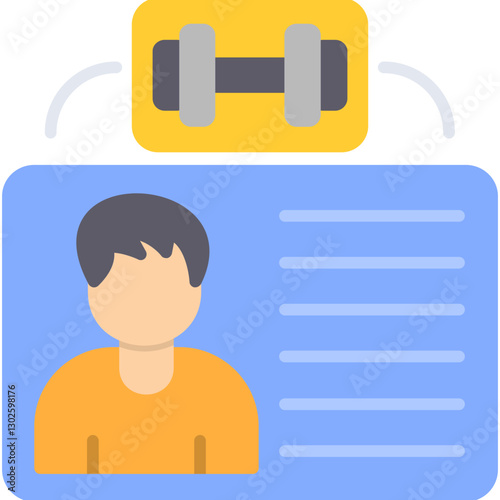 Gym Membership Card Icon