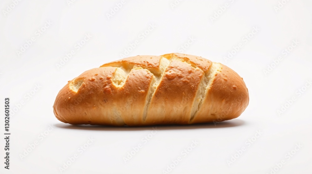 Braided garlic bread with a golden crust, rich with butter and herbs Braided garlic bread with a golden crust, rich with butter and herbs