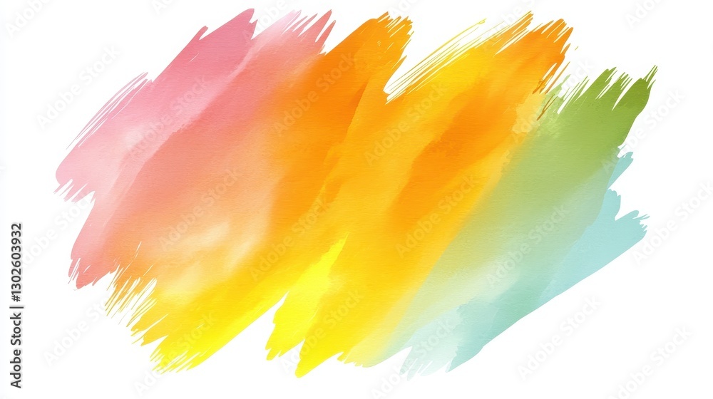 custom made wallpaper toronto digitalColorful Watercolor Brush Strokes in Soft Pastel Shades
