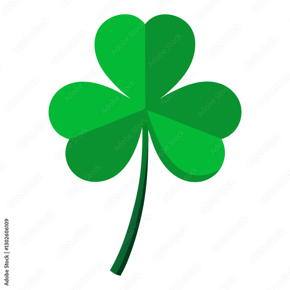 four leaf green clover leaf in shape of heart, an attribute to St. Patrick's day, abstract clover vector illustration isolated on white background Patrick four leaf green clover leaf in shape of heart, an attribute to St. Patrick's day, abstract clover vector illustration isolated on white background Patrick