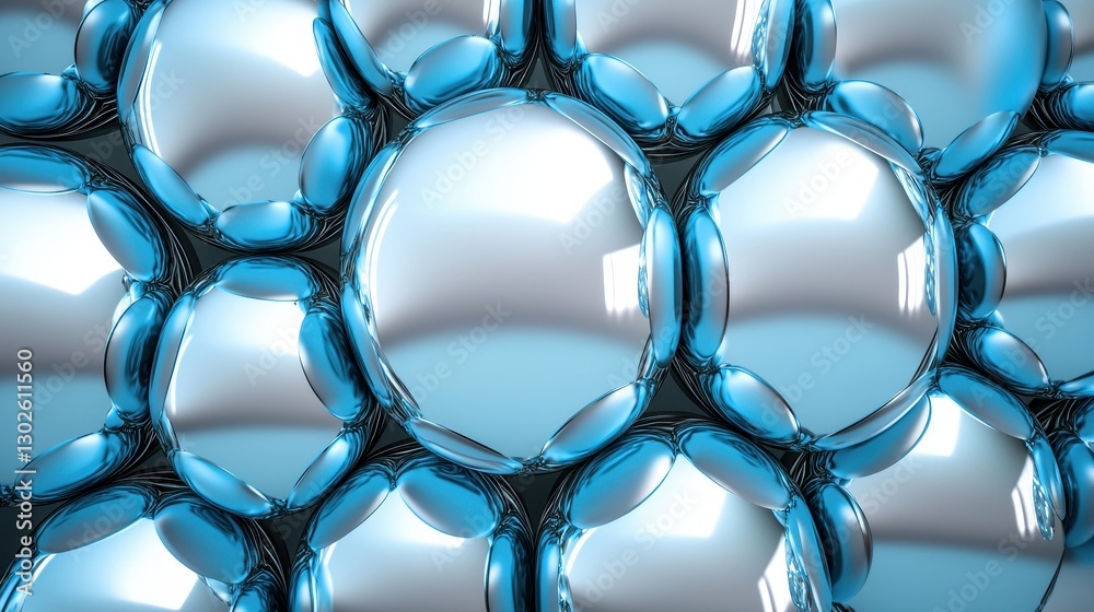 Blue Bubbles Texture on Smooth Surface for Abstract Background Design Blue Bubbles Texture on Smooth Surface for Abstract Background Design