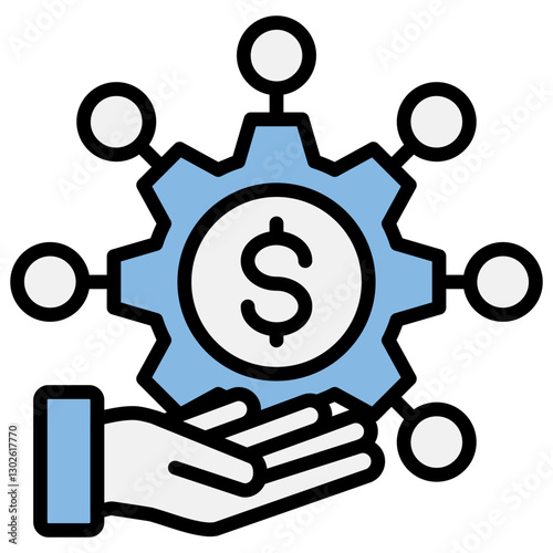 Overhead Blue Black Icon