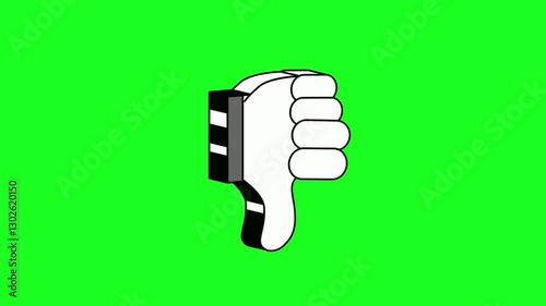 thumb finger on green background photo