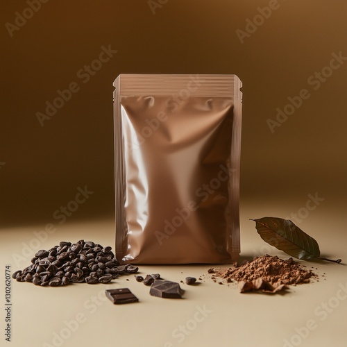 Plain protein pouch with simple background