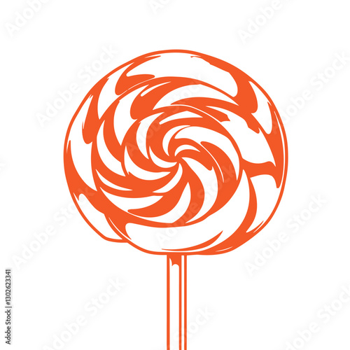 Lollipop colorful logo template vector trendy design illustration.