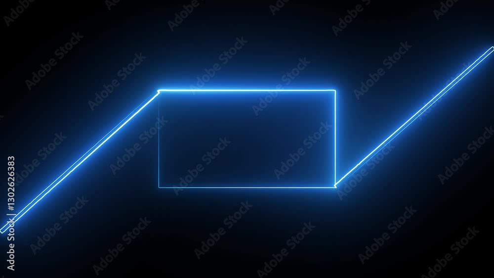 Abstract neon icons and neon line animations . Abstract neon icons and neon line animations .