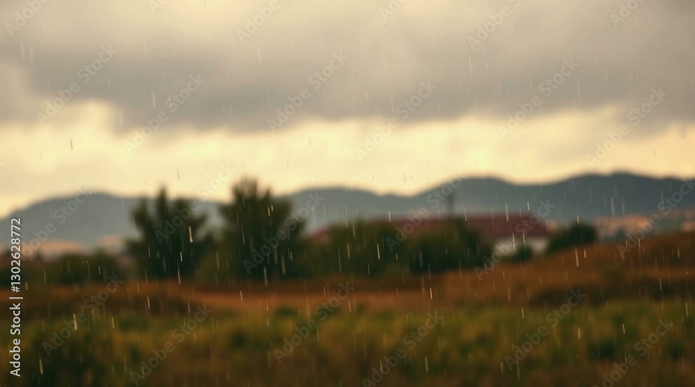 Abstract blur of a wet road surrounded by trees with a gloomy atmosphere, perfect for moody or introspective themes. Abstract blur of a wet road surrounded by trees with a gloomy atmosphere, perfect for moody or introspective themes.