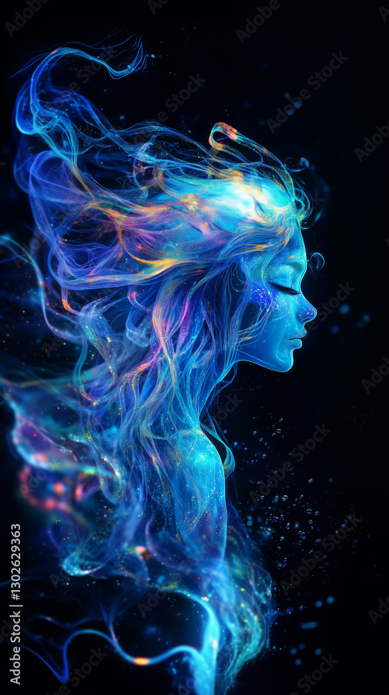 Surreal mythical jellyfish queen with flowing oceanic energy
Surreal mythical jellyfish queen with flowing oceanic energy