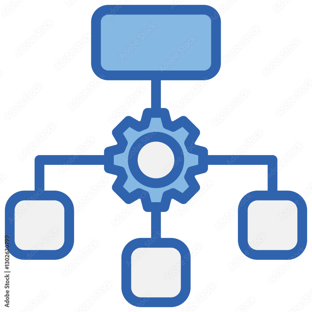 Classification Blue White Icon Classification Blue White Icon
