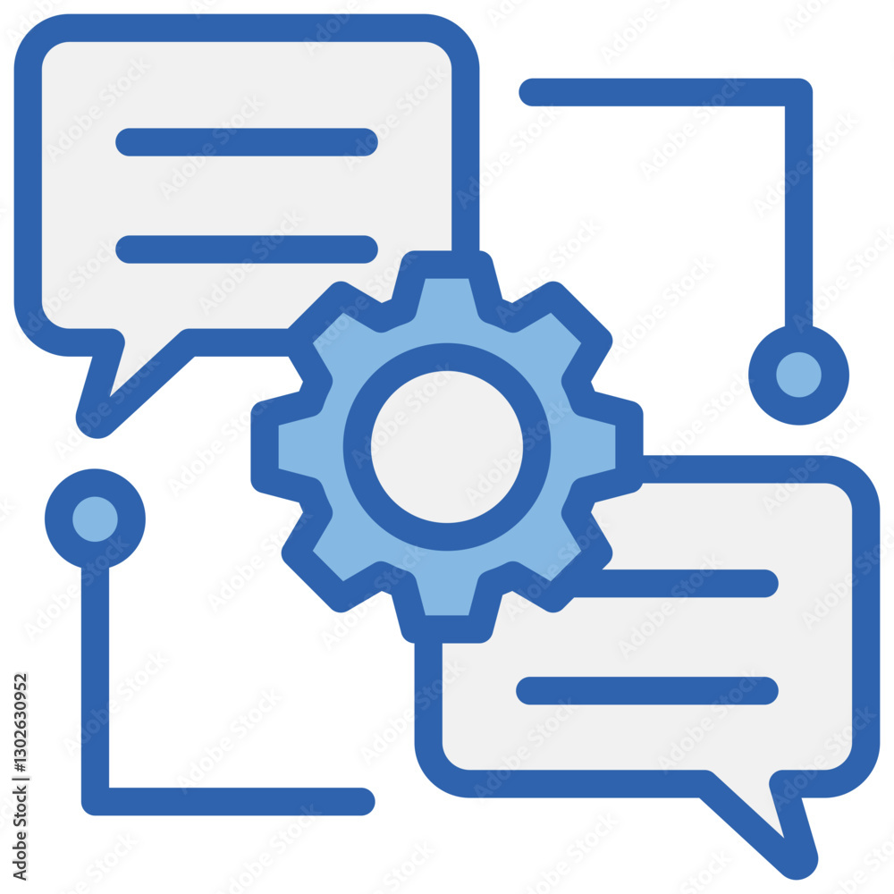 Dialogue System Blue White Icon Dialogue System Blue White Icon