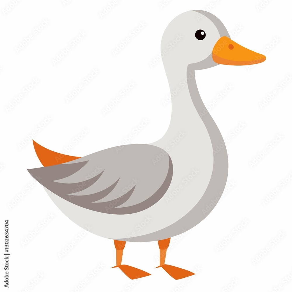 Obraz premium duck isolated on white background